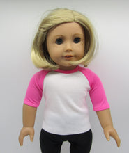 Load image into Gallery viewer, 2 Pack Ragland T-Shirt 18 inch Doll: Pink and Purple
