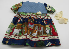 Load image into Gallery viewer, Nativity Border Print  Dress 18 inch Doll
