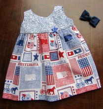 Load image into Gallery viewer, 18&quot; Doll Pennsylvania Pride Sundress
