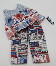 Load image into Gallery viewer, 18&quot; Doll Tunic &amp; Capris: Celebrate Pennsylvania
