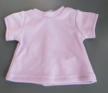Load image into Gallery viewer, Basic T-Shirt in 2 Colors: 18 &amp; 15 inch Doll Purple or Light Purple
