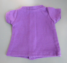 Load image into Gallery viewer, Basic T-Shirt in 2 Colors: 18 &amp; 15 inch Doll Purple or Light Purple
