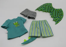 Load image into Gallery viewer, Wellie Wisher 14 inch Doll 4 Pc Dragon Outfit
