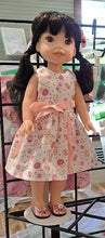Load image into Gallery viewer, 14&quot; Wellie Wisher Doll Sweet Treats Dress
