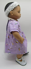 Load image into Gallery viewer, Bitty Baby 15 inch Doll Unicorn Dress: Purple
