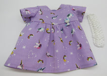 Load image into Gallery viewer, Bitty Baby 15 inch Doll Unicorn Dress: Purple
