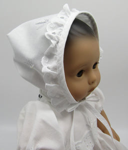 15" Bitty Baby Christening Gown & Bonnet