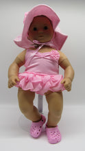 Load image into Gallery viewer, 15&quot; Bitty Baby  Pink Swimsuit &amp; Hat
