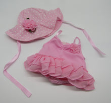 Load image into Gallery viewer, 15&quot; Bitty Baby  Pink Swimsuit &amp; Hat
