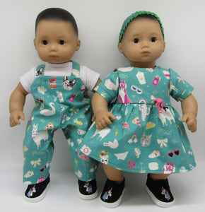 Bitty Baby 15 Twins Matching Outfits Handmade Designs for Dolls