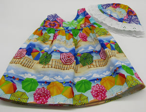 Beach Dress & Sun Hat 18 inch Doll