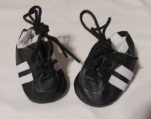 Load image into Gallery viewer, 18&quot; Doll Black &amp; White Cleats
