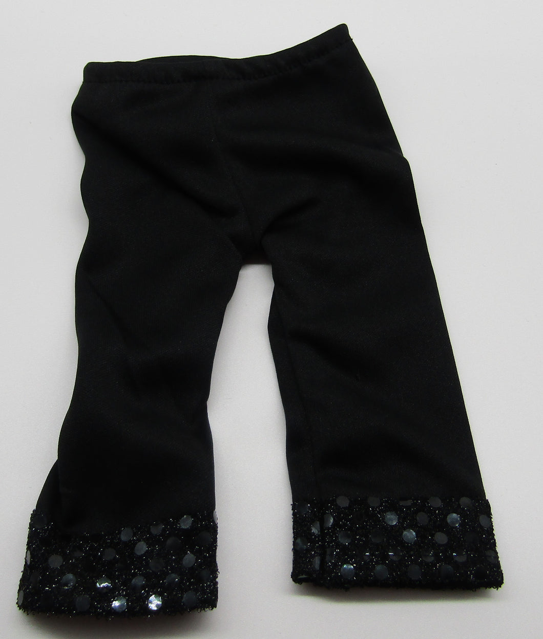 Sequin-Trimmed Leggings 18 inch Doll: Black