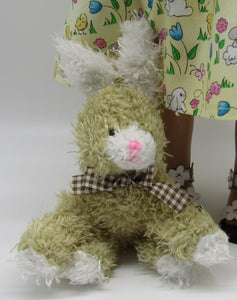 18" & 15" Doll Plush 5" Brown Bunny