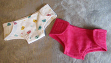 Load image into Gallery viewer, 15&quot; Bitty Baby Diapers: Butterflies &amp; Hot Pink (2 Pack)
