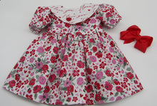 Load image into Gallery viewer, Collared Floral I Love You Dress 18 inch Doll
