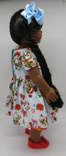 Load image into Gallery viewer, Christmas Kitty Dress 18 inch Doll: Light Blue
