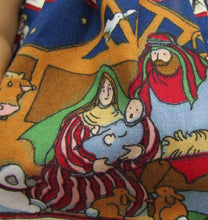 Load image into Gallery viewer, Nativity Border Print  Dress 18 inch Doll
