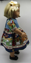 Load image into Gallery viewer, Nativity Border Print  Dress 18 inch Doll
