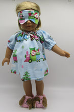 Load image into Gallery viewer, 18" Doll Pajamas 3 Pc: Santa Train
