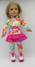 Load image into Gallery viewer, Roller Skates 18 inch Doll: White &amp; Hot Pink
