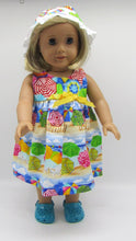 Load image into Gallery viewer, Beach Umbrella Border-print  Dress w Hat
