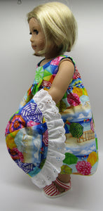 Beach Dress & Sun Hat 18 inch Doll