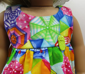 Beach Dress & Sun Hat 18 inch Doll