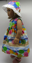 Load image into Gallery viewer, Beach Dress &amp; Sun Hat 18 inch Doll
