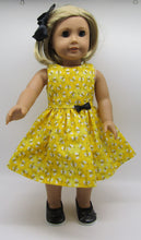 Load image into Gallery viewer, Glittery Bumble Bee Dress 18 inch Doll

