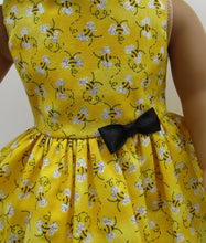 Load image into Gallery viewer, Glittery Bumble Bee Dress 18 inch Doll
