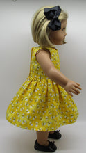 Load image into Gallery viewer, Glittery Bumble Bee Dress 18 inch Doll
