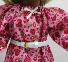 Load image into Gallery viewer, Belted Flowers &amp; Hearts Tunic &amp; Leggings 18 inch Doll
