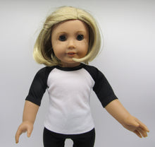 Load image into Gallery viewer, 2 Pack Ragland T-Shirt 18 inch Doll: Black and Gray
