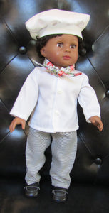 Chef 4 Pc Outfit 18 inch Doll