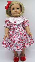 Load image into Gallery viewer, Collared Floral I Love You Dress 18 inch Doll
