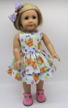 Load image into Gallery viewer, Easter Basket Double Ruffle Dress 18 inch Doll
