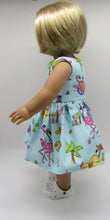 Load image into Gallery viewer, Flamingos at the Beach Dress 18 inch Doll
