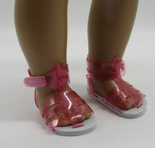 Load image into Gallery viewer, Jelly Sandals 18 inch Doll: Pink
