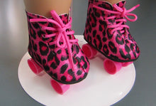 Load image into Gallery viewer, Roller Skates 18 inch Doll: Pink Leopard
