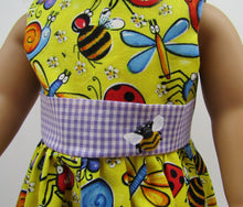 Load image into Gallery viewer, Bug Print Maxi Dress 18 inch Doll
