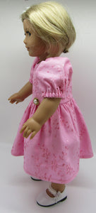 Pink Eyelet Dress 18 inch Doll