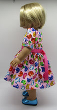 Load image into Gallery viewer, 18" Doll Kitty Face Dress: Pink
