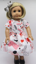Load image into Gallery viewer, Puppy Dress: Pink, Red and White
