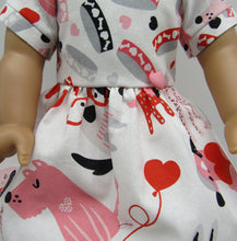 Load image into Gallery viewer, Puppy Dress: Pink, Red and White
