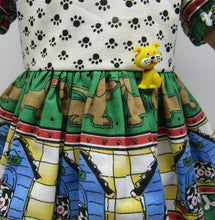 Load image into Gallery viewer, Puppy Border Print  Dress 18 inch Doll
