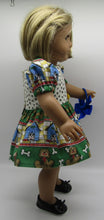 Load image into Gallery viewer, Puppy Border Print  Dress 18 inch Doll

