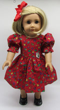 Load image into Gallery viewer, Christmas Mittens Dress 18 inch Doll
