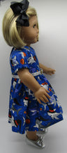 Load image into Gallery viewer, 18" Doll Halloween Shark Dress w Belt
