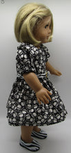 Load image into Gallery viewer, 18" Doll Halloween Skull Dress w Belt &amp; Shoes
